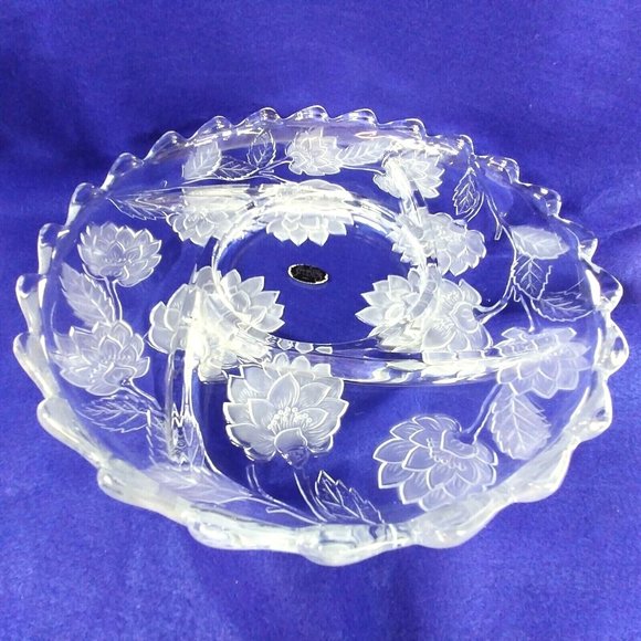 Serving Platter Crystal Clear Studios Divided Glass Serving Platter - Picture 6 of 6